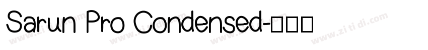 Sarun Pro Condensed字体转换